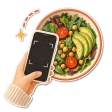 Küçük bir kâsede yeşil salata